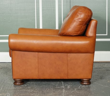 Tetrad Cordoba Brown Leather Chesterfield Armchair for sale at Pamono