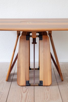 Height adjustable 2024 wooden table