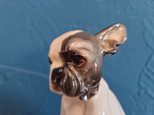 Französische Bulldogge Welpen Figur aus Nymphenburg bei Pamono kaufen