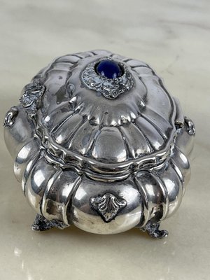 Silver Jewelry Box, Italy, 1960s for sale at Pamono