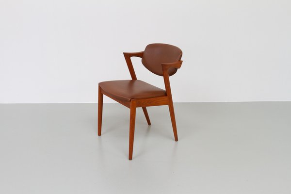Demokrati dialekt mistænksom Vintage Danish Modern Teak Model 42 Chair by Kai Kristiansen for Schou  Andersen, 1960s for sale at Pamono