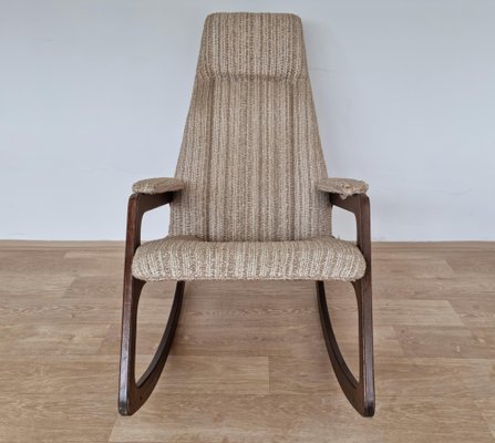 Mid-Century Rocking Chair from Uluv, Czechoslovakia, 1966 for sale