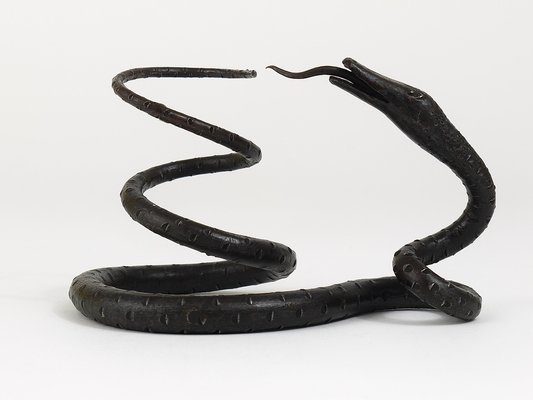 Ancien Mors à Serpent (snaffle) Pour Cheval En Fer Forgé - Pièce D'époque