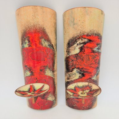 Vintage Wandkerzenhalter von Expertic, 1950er, 2er Set bei Pamono kaufen