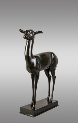 Young Deer Figurine in Patinated Bronze from Chiurazzi Napoli