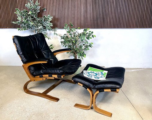 Ottoman Nordic Lounge Chair Scandinavian Deck Chair Footstool