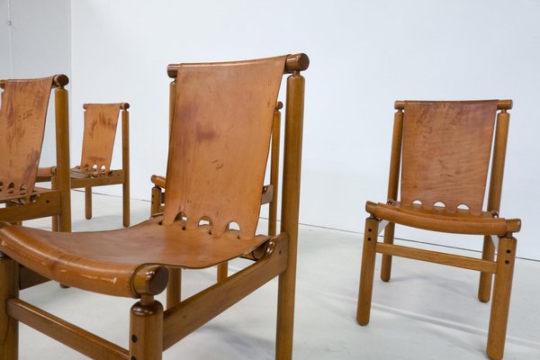 Mid Century Modern Leather Dining Chairs Asher Vegan Leather Dining