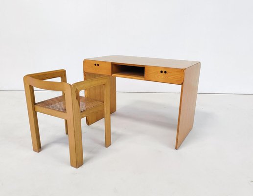 Mid Centurv Modern デスク Mid-Century Modern Desk by Derk Jan De Vries, Domus, Italy, 1960s