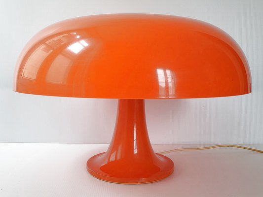 Nesso Table Lamp in Orange by Giancarlo Mattioli for Artemide