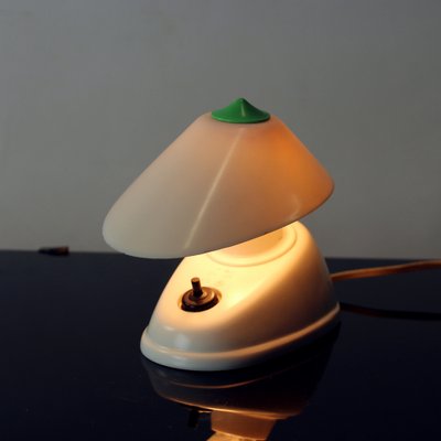 Table Lamp in White Bakelite by Bauhaus Team, 1930s for sale at Pamono
