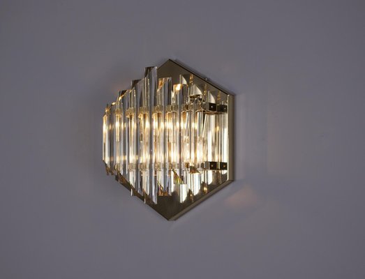 Prism Wall Light in the style of Venini 1970s