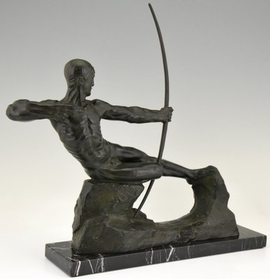 Victor Demanet, Escultura Art Déco de con 1925, Bronce en venta en Pamono