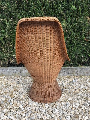 Wicker clearance scoop chair