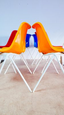 Danish Stacking Chairs by Niels Gammelgaard for Ikea, 1970s, Set