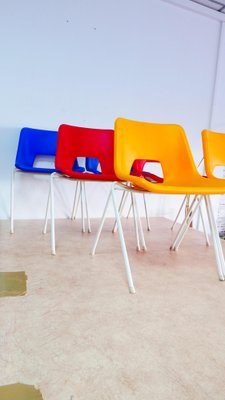 Danish Stacking Chairs by Niels Gammelgaard for Ikea 1970s Set