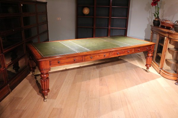Antique library table discount