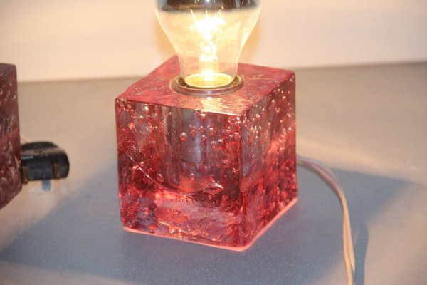 Cube Table Lamps From Poliarte 1960, Cube 5 Light Table Lamp