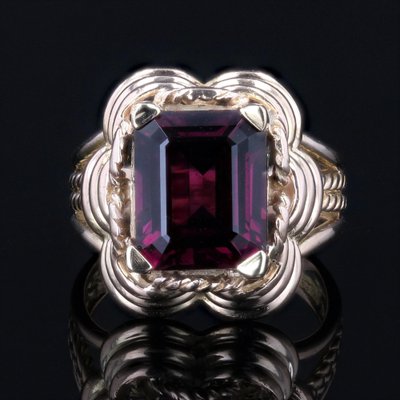Anello Ponte Vecchio In Oro Rosa 18Kt Con Granato, Tormalina Rosa, Ametista E Diamanti - Fabiani Gioiellerie - Foto 3