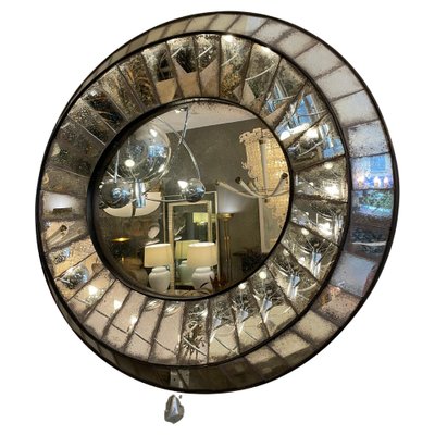 Großer Ovaler Spiegel mit Getäfeltem Kissen, 2010er bei Pamono kaufen