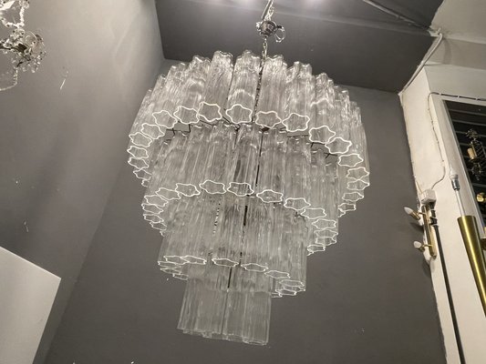 Suspension/lustre Vintage TBT Ou LED Des Années 80 Par Cipriani Italie - Occasion Fonctionnelle - Éclairage Rétro