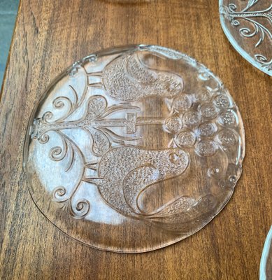 Mid-Century Swedish Glass Plates from Kosta Boda, 1960s, Set of 6