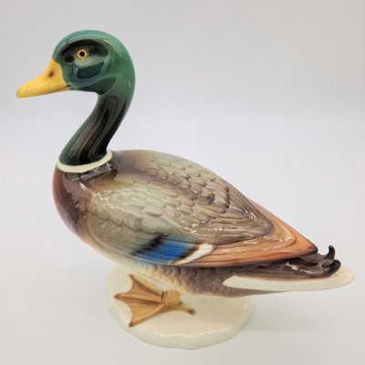 Große Vintage Ente aus Porzellan von Göbel, 1970er