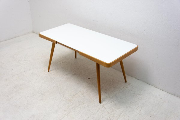 Mid-Century Opaxite Glass Coffee Table, Czechoslovakia, 1960s for
