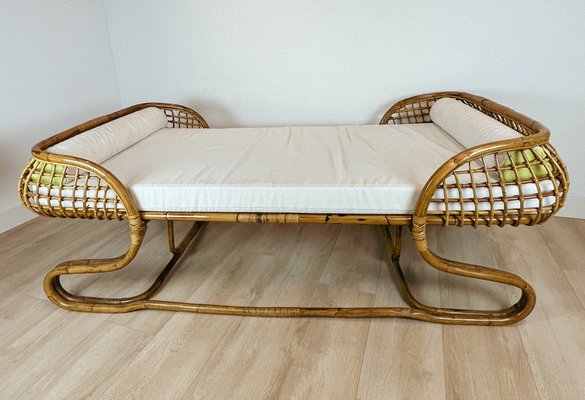 Rattan Daybed Italy 1960s