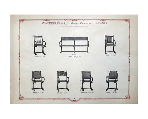 Sedia da scrivania di Wäckerlin, 800, Italia in vendita su Pamono