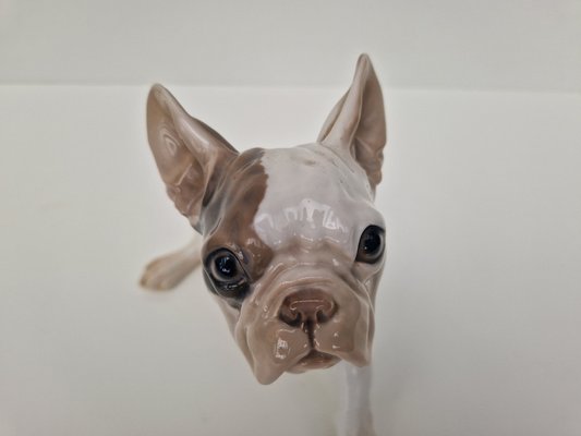 French No. 2000 Bulldog Figurine by Dahl Jensen for Bing