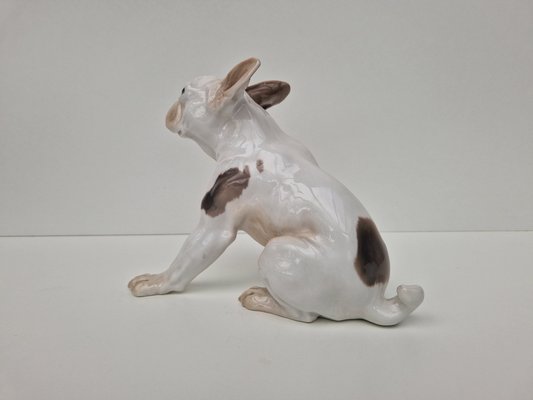 French No. 2000 Bulldog Figurine by Dahl Jensen for Bing
