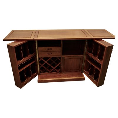 Bar cabinet cheap with expandable top