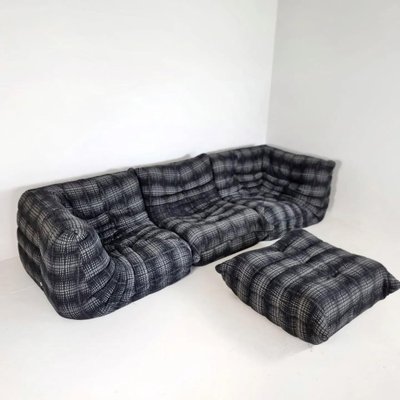 Togo Modular Sofa by Michel Ducaroy for Ligne Roset 1980s Set of 4