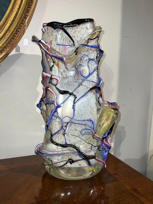 Vintage Murano Glass Vase, 1960s for sale at Pamono