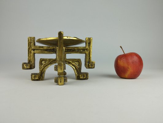 Brutalist Candleholder in the style of Giuseppe Gallo, 1970s for