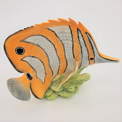 Vintage Fisch Figur aus Porzellan von Göbel, 1960er