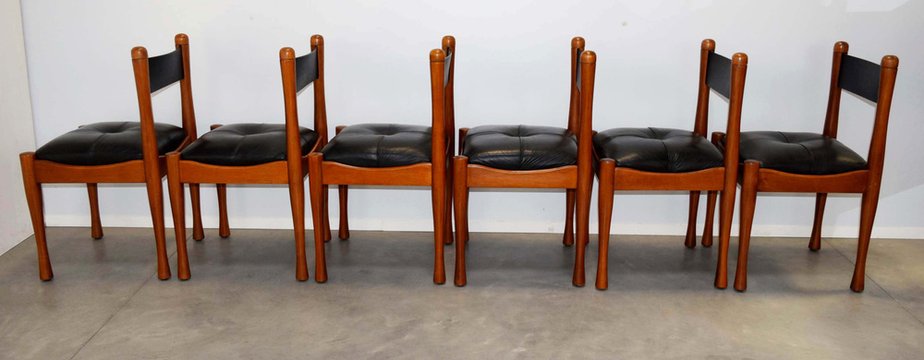 Model 620 Dining Chairs by Silvio Coppola for Bernini, Italy