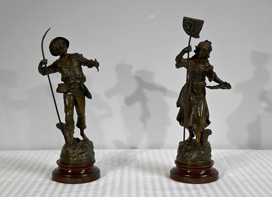 ベルナール・ビュッフェ、【Le jeune pecheur】 G.Maxim, Le Pêcheur et la Pêcheuse, Early 1900s, Regula, Set of 2