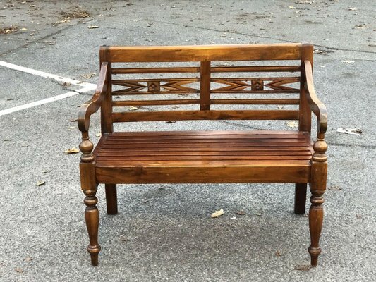 Vintage Windsor Wooden Bench