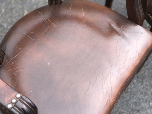 Leather parlor chairs sale