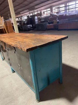 Vintage industrial hot sale workbench