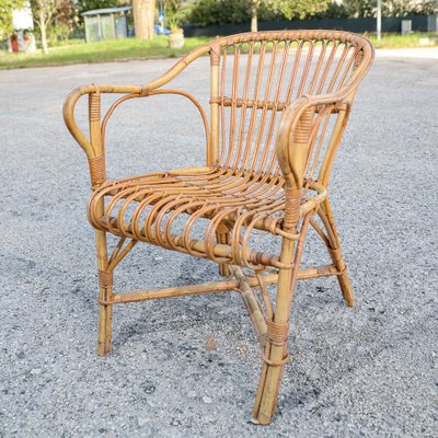 Sedia in bambù, Italia, 1970