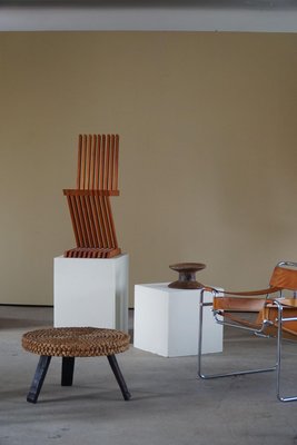 椅子 vintage 90's Postmodern Chair Vintage Postmodern 90s White Metal Bar Sitting Chairs/stools