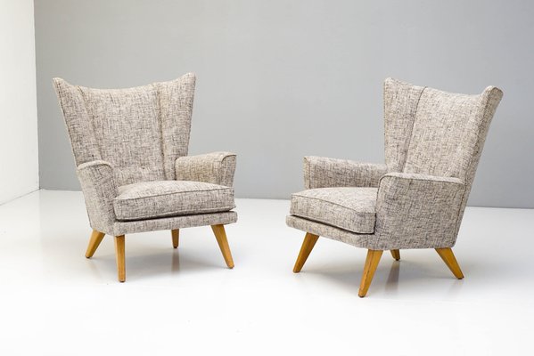 1950s on sale wingback chair