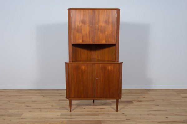 Mid Century Danish Teak Corner Cabinet 1960s for sale at Pamono