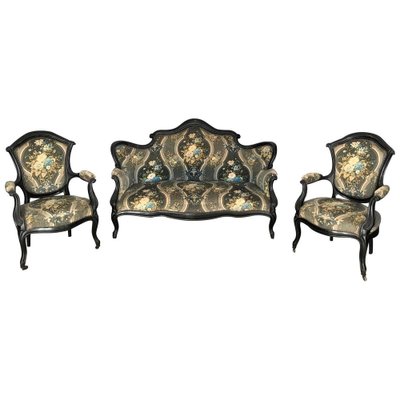 Antique Louis XV Style Lounge Chairs, Set of 2 for sale at Pamono
