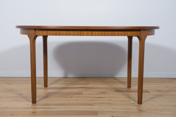 Mid century modern oval extendable dining table hot sale