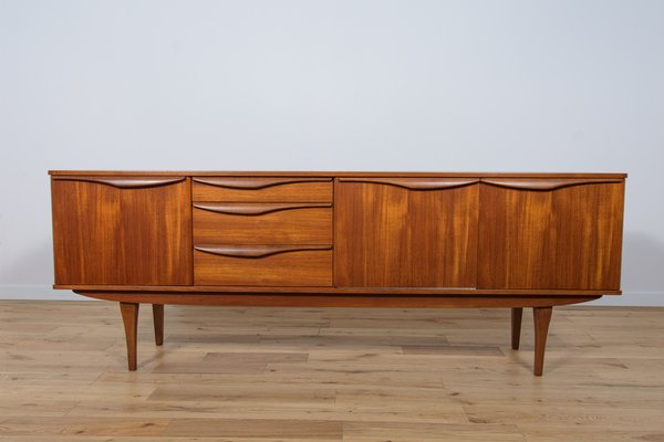 Stonehill furniture, 70’s Teak Sideboard Stonehill Furniture Long Teak Sled Leg Sideboard - $1850