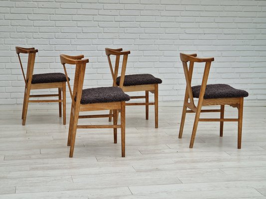 Danish oak on sale dining chairs