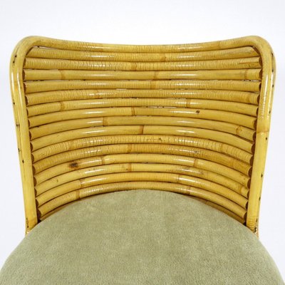 Bamboo Chairs in the style of Paul Frankl 1950s Set of 2 for
